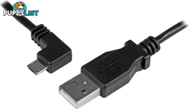 StarTech USBAUB1MLA 3ft Angled Micro-USB Charge & Sync Cable - StarTech - 065030863148 - USBAUB1MLA