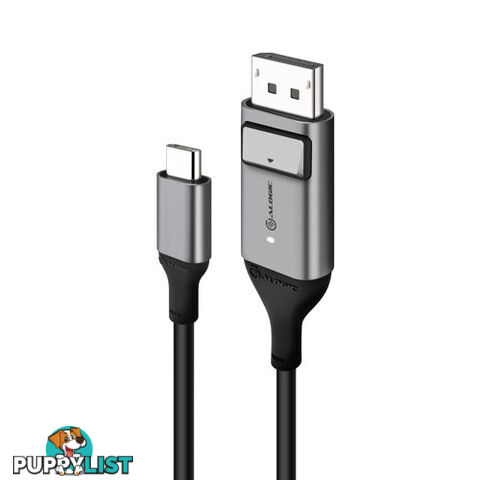 Alogic ULCDP02-SGR 2m Ultra USB-C (Male) to DP (Male) Cable - 4K @60Hz - Alogic - 9350784016270 - ULCDP02-SGR