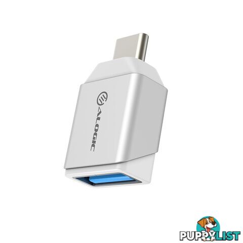 Alogic ULCAMN-SLV Ultra Mini USB 3.1 (Gen 1) USB-C to USB-A Adapter - Silver - Alogic - 9350784019790 - ULCAMN-SLV