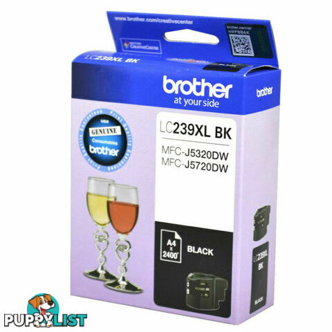 Brother LC239XL BKS Black Ink Cartridge- - Brother - 4977766743990 - LC239XL BKS