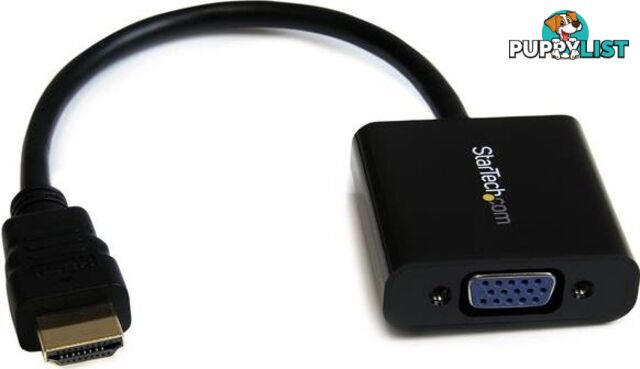 StarTech HD2VGAE2 HDMI to VGA Adapter Converter 1920x1080 - StarTech - 065030850926 - HD2VGAE2