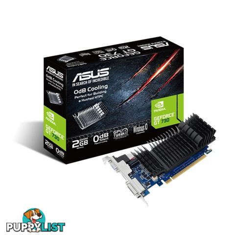 ASUS GT730-SL-2GD5-BRK GeForce GT 730 Low Profile 2GB Video Card - ASUS - 4716659990390 - GT730-SL-2GD5-BRK