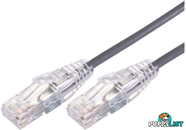 Comsol UTP-03-C6A-UT-GRY 3m RJ45 Cat 6A Ultra Thin Patch Cable - Grey - Comsol - 9332902018465 - UTP-03-C6A-UT-GRY