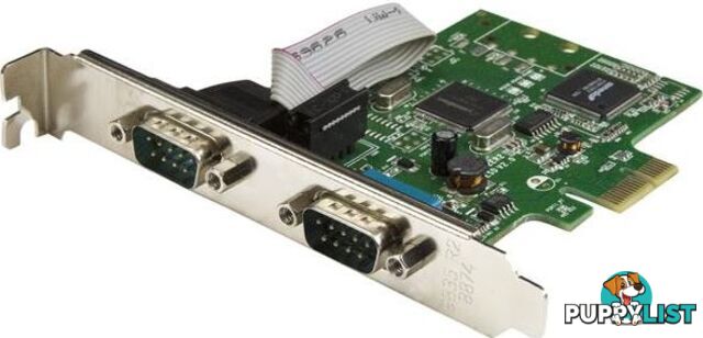 StarTech PEX2S1050 2-Port PCIe Serial Card w/ 16C1050 UART - StarTech - 065030868297 - PEX2S1050