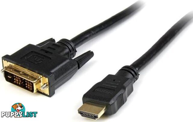 StarTech HDMIDVIMM6 6 ft HDMI to DVI-D Cable - M/M - StarTech - 065030809597 - HDMIDVIMM6