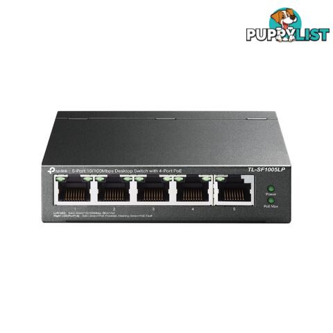 TP-Link TL-SF1005LP 5 Port Fast Etehrnet POE Switch - TP-Link - 6935364052782 - TL-SF1005LP