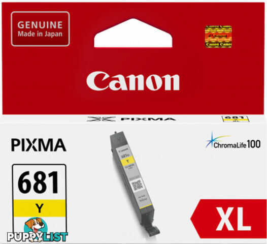 Canon CLI681XLY Yellow Ink Cartridge - Canon - 4549292087406 - CLI681XLY