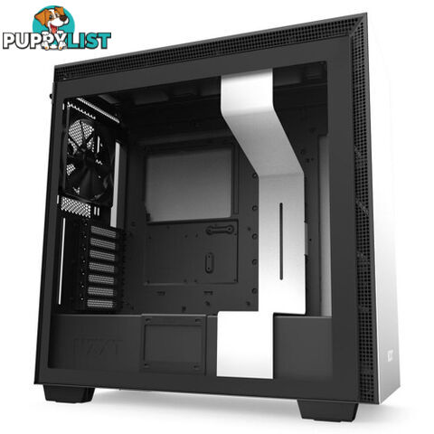 NZXT CA-H710B-W1 Matte White H710 Mid Tower Chassis - NZXT - 815671014689 - CA-H710B-W1