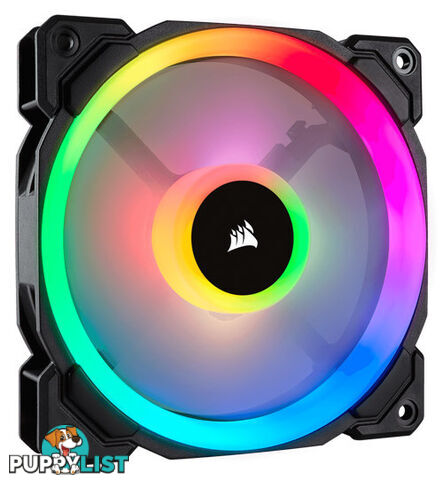 Corsair CO-9050071-WW LL120 RGB, 120mm Dual Light Loop RGB LED PWM Fan, Single Pack - Corsair - 0843591032421 - CO-9050071-WW