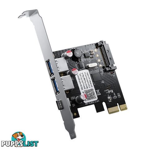 ORICO ORICO-PNU-2A1C-BK PNU-2A1C-BK 3 Port USB 3.0 and Type-C PCI-E Expansion Card - Orico - 6954301166627 - ORICO-PNU-2A1C-BK