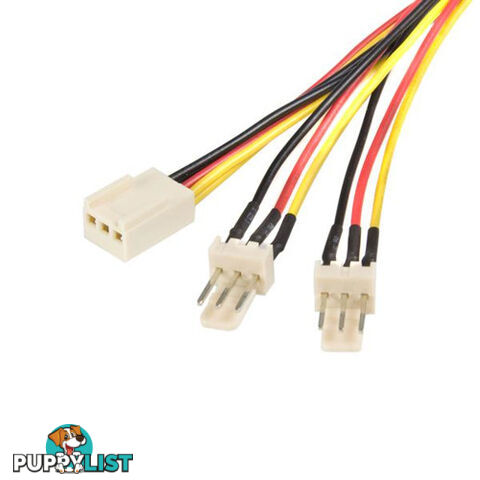 STARTECH TX3SPLIT12 12in TX3 Fan Power Splitter Cable - StarTech - 065030833714 - TX3SPLIT12