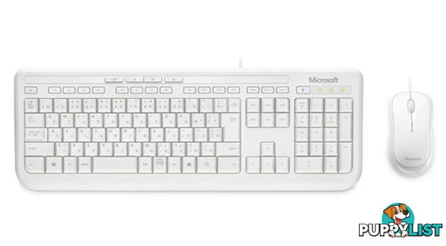 Microsoft APB-00022 Wired Desktop 600 White - Microsoft - 882224742184 - APB-00022