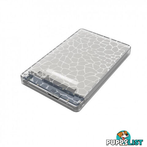 Simplecom SE101-CL Compact 2.5'' SATA to USB 3.0 HDD/SSD Enclosure Clear - Simplecom - 9350414001164 - SE101-CL