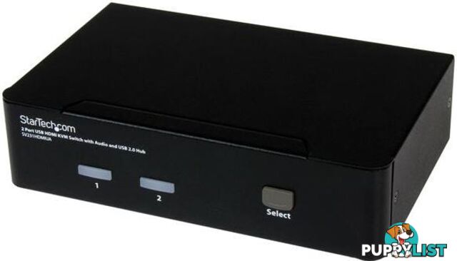 StarTech SV231HDMIUA 2 Port USB HDMI KVM Switch w/ Audio - StarTech - 065030837521 - SV231HDMIUA