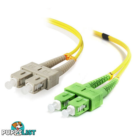 Alogic SCASC-03-OS2 3m SCA-SC Single Mode Duplex LSZH Fibre Cable 09/125 OS2 - Alogic - 9350784009111 - SCASC-03-OS2