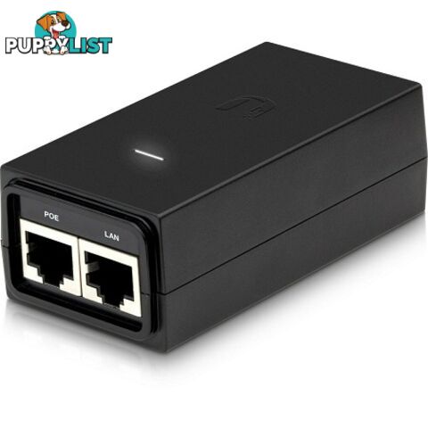 Ubiquiti POE-24-12W-G Injector 24VDC 12W Gigabit Ethernet ESD Protection & LED - Ubiquiti - 0810354021190 - POE-24-12W-G