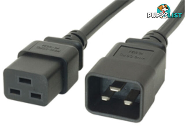 Comsol IEC-C19C20-.5 0.5M 15A Power Extension Cable IEC-C19 to IEC-C20 - Comsol - 9332902010179 - IEC-C19C20-.5