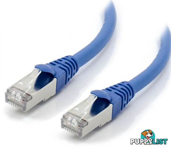 Alogic C6A-0.3-Blue-SH 0.3M Blue 10G Shielded CAT6A LSZH Netowrking Cable - Alogic - 9350784010872 - C6A-0.3-Blue-SH