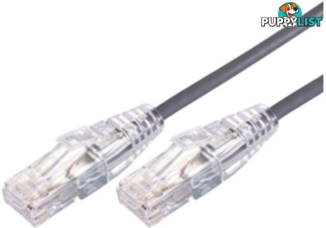 Comsol UTP-05-C6A-UT-GRY 5m RJ45 Cat 6A Ultra Thin Patch Cable - Grey - Comsol - 9332902018564 - UTP-05-C6A-UT-GRY