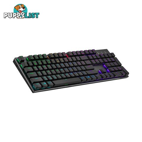 Cooler Master SK-653-GKTR1-US Masterkeys SK653 RGB RED Low Profile Switches Mechanical Keyboard - Cooler Master - 0884102082719 - SK-653-GKTR1-US