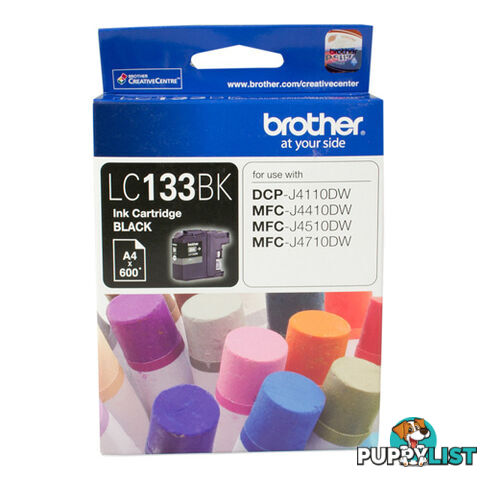 Brother LC133BK Ink Cartridge to Black Up to 600 Pages - Brother - 4977766715379 - LC133BK