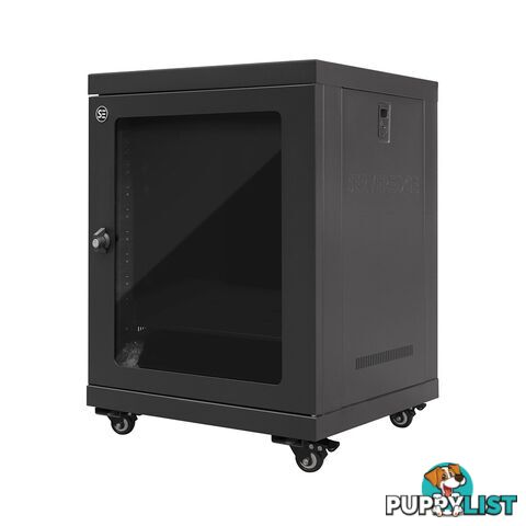 Serveredge CBN-12RU-64FS 12RU Fully Assembled Free Standing Cabinet - 600W x 450D x 722H - Serveredge - 9319298219874 - CBN-12RU-64FS