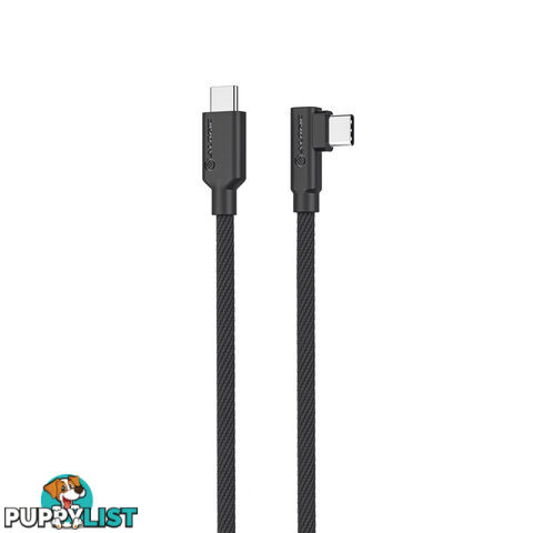 ALOGIC ELPRACC02-BK Elements Pro Right-Angle USB-C to USB-C Cable 2m - Alogic - 9350784025142 - ELPRACC02-BK