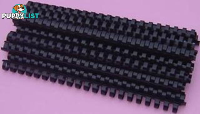 Plastic Binding Coil 21 Loop 28mm Pack of 50 - Black 4028183 - Generic - 4028183