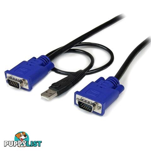 StarTech SVECONUS6 6 ft 2-in-1 Ultra Thin USB KVM Cable - StarTech - 065030804721 - SVECONUS6