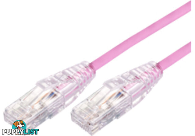 Comsol UTP-02-C6A-UT-PNK 2m RJ45 Cat 6A Ultra Thin Patch Cable - Pink - Comsol - 9332902018380 - UTP-02-C6A-UT-PNK