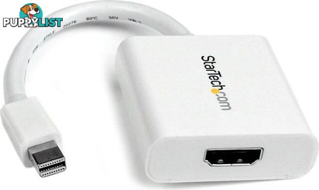 StarTech MDP2HDW Mini DisplayPort to HDMI Adapter - White - StarTech - 065030845960 - MDP2HDW