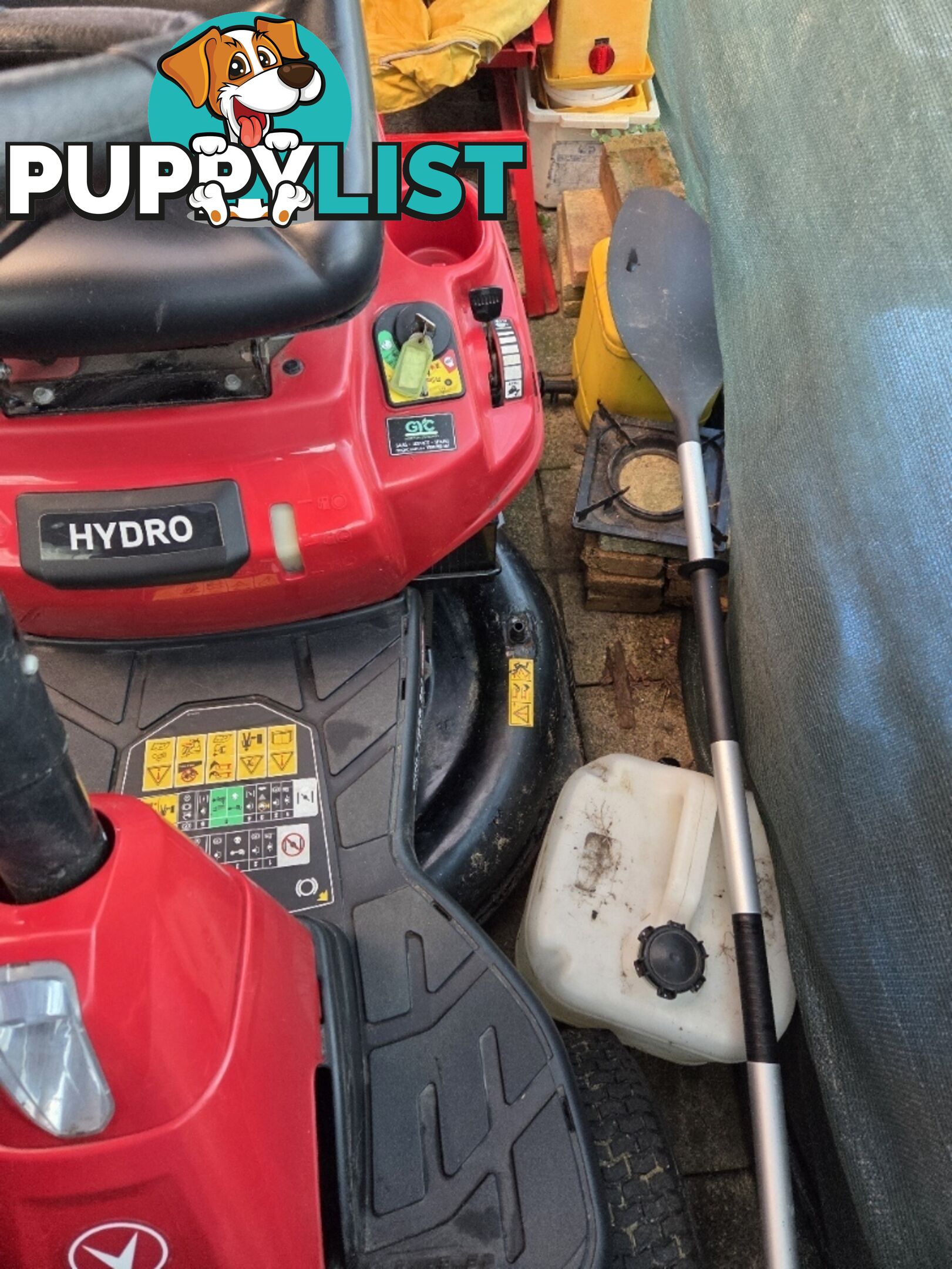 lawn mower rover ride on  mini rider 382 hydrostatic