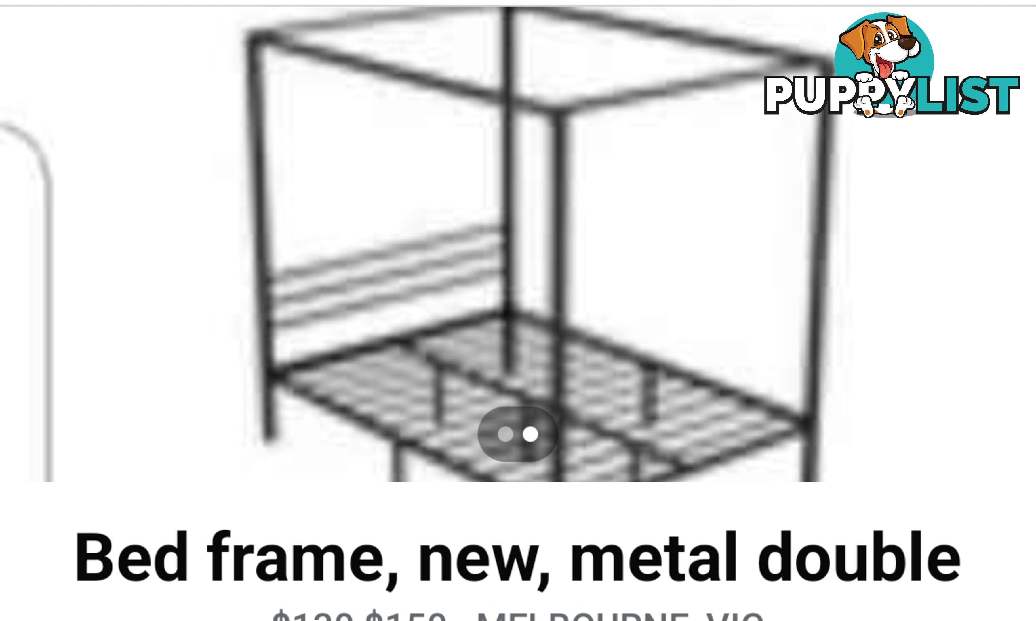 Double Bed Frame Brand new 4 poster industrial style