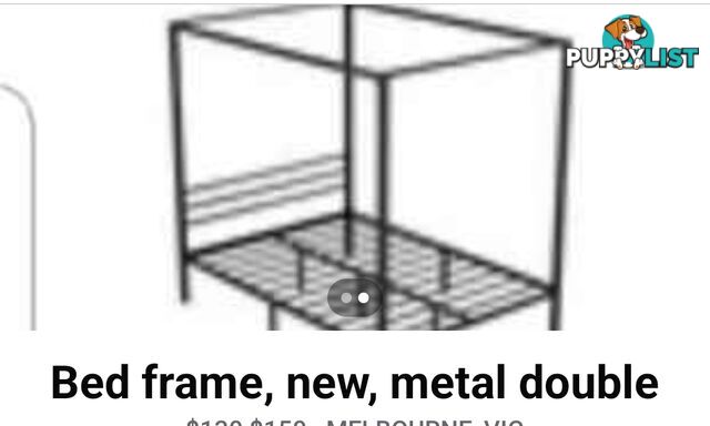 Double Bed Frame Brand new 4 poster industrial style