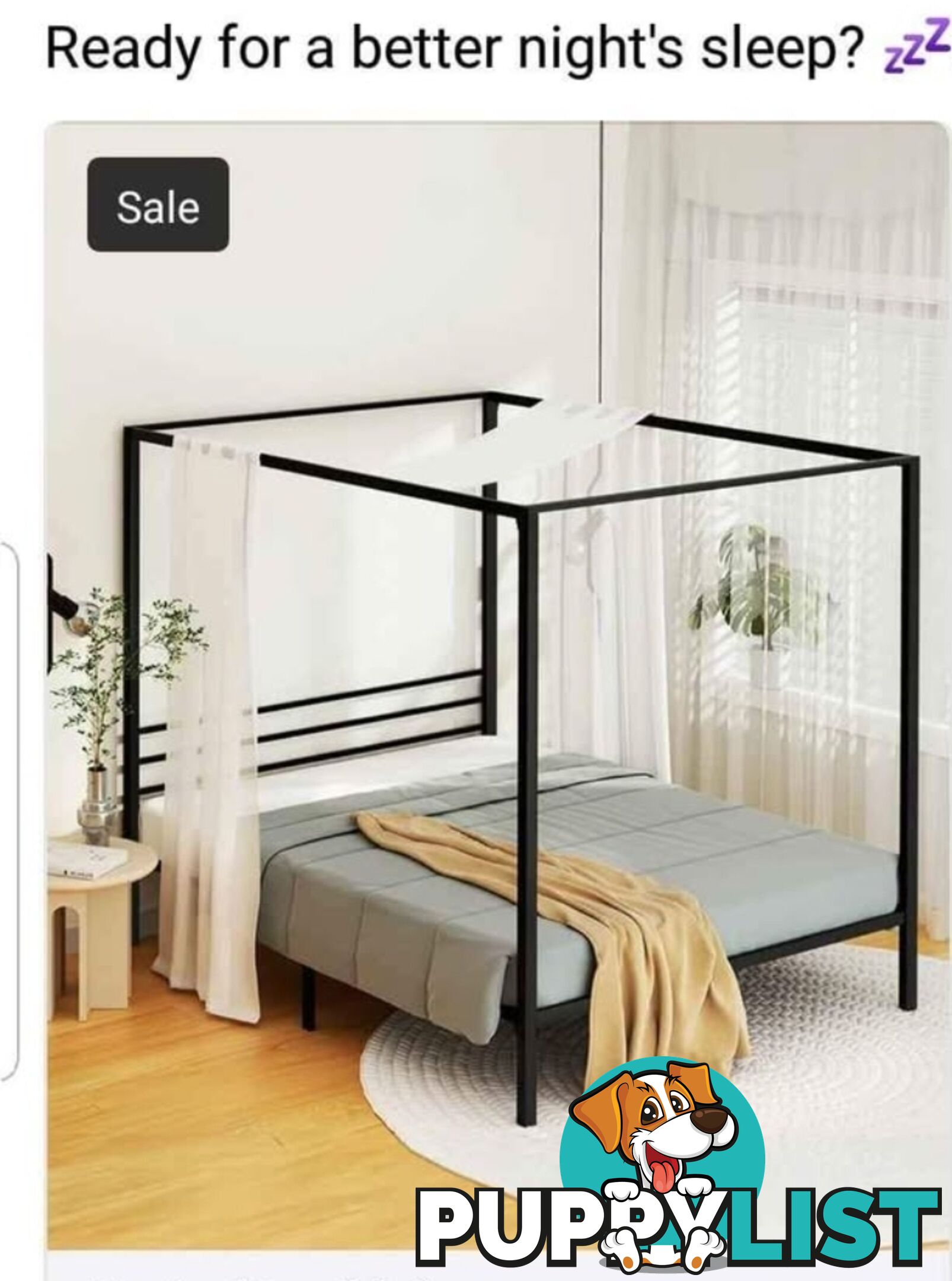 Double Bed Frame Brand new 4 poster industrial style