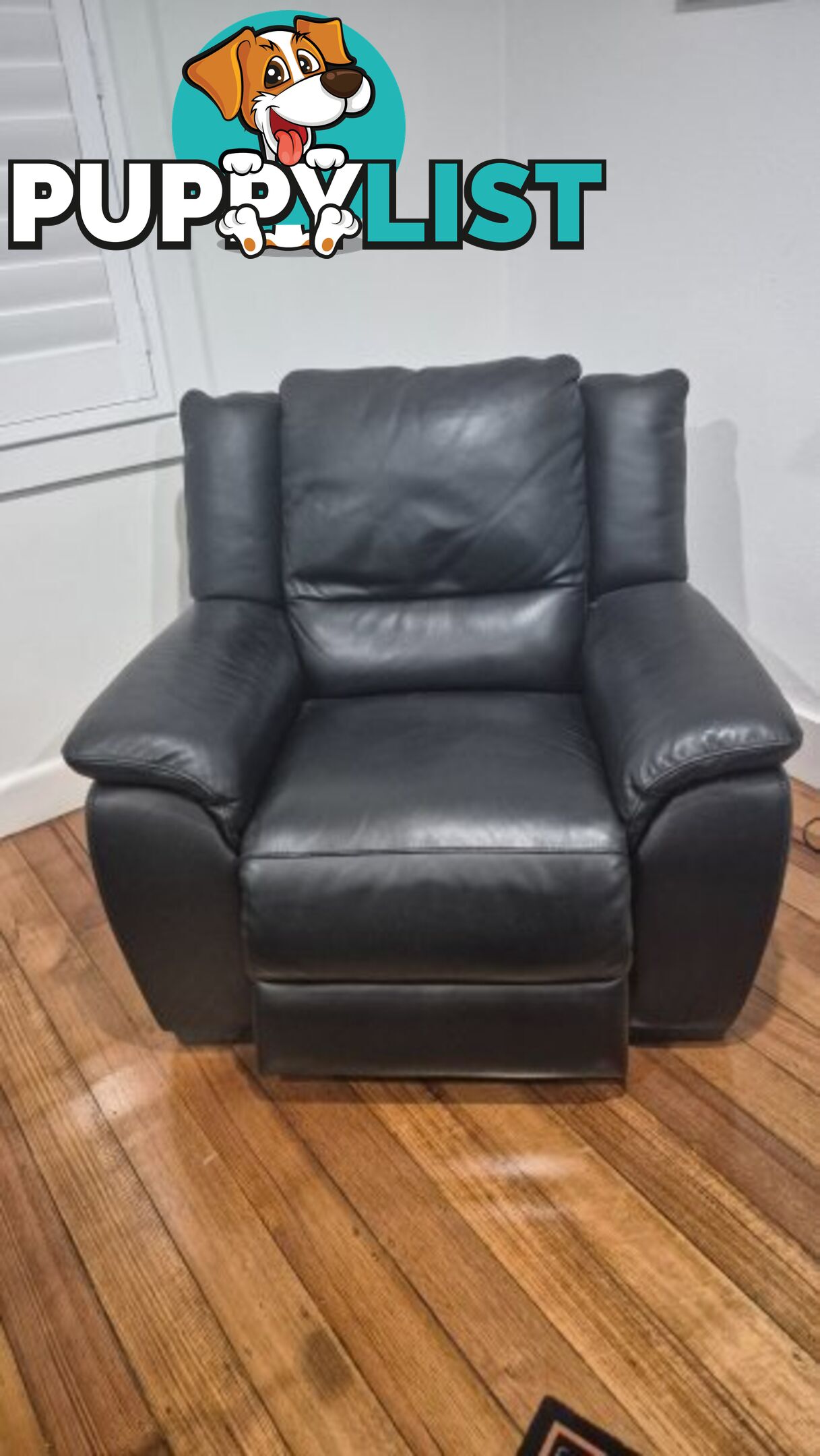 Electric Leather Lounge Chair in excellent condition