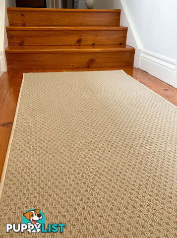 Phoenix Beige Hall Runner 67cm Wide Non Slip Backing 16M  - TANGO - BYRON BAY