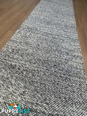 Lani Dark Grey Hallway Runner 80CM Wide 12.5M  - Park Lane Dark Grey 80cm Runner