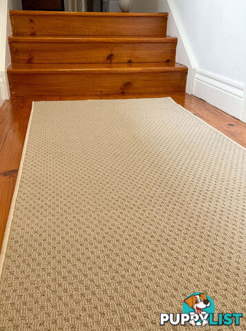 Phoenix Beige Hall Runner 80cm Wide Non Slip Backing 13M  - Tango-Byron-Bay