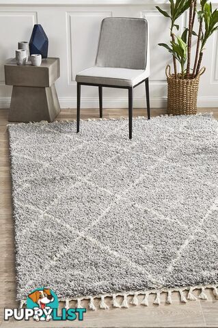 Saffron 44 Silver Rug 400X80CM  - SAF-44-SIL-400X80