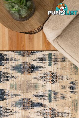 Cozy Blue Beige Rug 5439 80X400CM  - 5439-BLUE-BEIGE-80