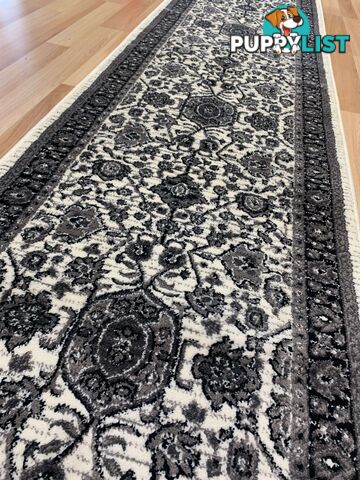 Valencia Fume Hallway Runner 80CM Wide 8M  - Carnival 957440-Ivory