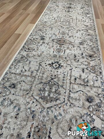 Cozy Ivory Beige Hallway Runner 80CM Wide 13M  - Cozy 5419 Ivory Beige
