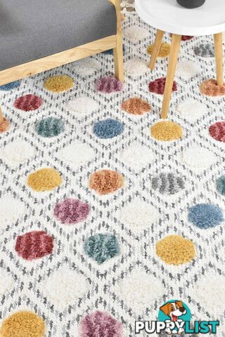 Pierre Polka Dots Rug 200X 290CM  - PARIS-B0075A-YELLOW-200X290