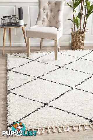 Saffron 22 White Rug 170X120CM  - SAF-22-WHT-170X120