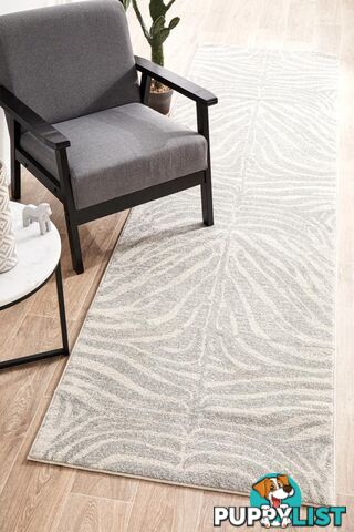 Chrome Savannah Silver Runner Rug 500X80CM  - CRO-SAV-SIL-500X80