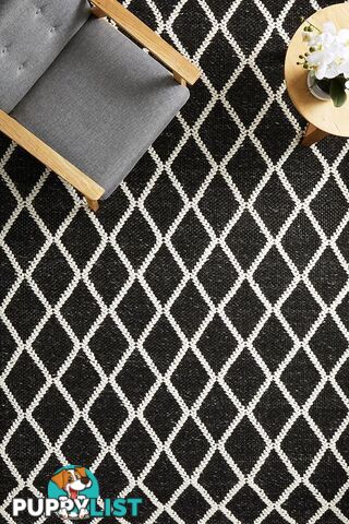 Huxley Black Rug 225X155CM  - HUX-BLACK-225X155