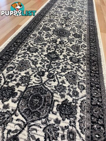 Valencia Fume Hallway Runner 80CM Wide 8.5M  - Carnival 957440-Ivory