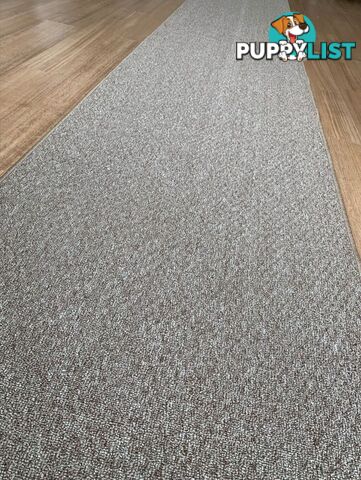 Phoenix Taupe Hall Runner 80cm Wide Non Slip Backing 10M  - TANGO - TAUPE 80CM