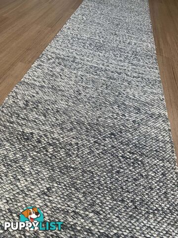 Lani Dark Grey Hallway Runner 80CM Wide 3.5M  - Park Lane Dark Grey 80cm Runner